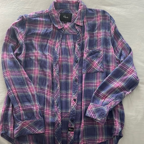 Rails Hunter striped flannel button up, size S. Super soft and cozy! - Picture 1 of 4